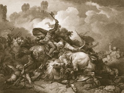 Richard the First in Palestine, Engraved by A. Smith, Illustration from David Hume